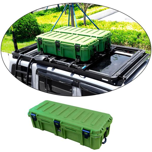 Roof Mount Placement for Vehicle or Truck Bed 110L Rugged Case for Heavy-Duty