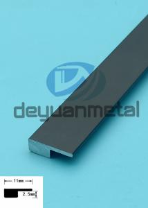 Quality 2.5mm Protective 6463 Aluminum T Profiles Wall Panel Ceiling Tile Decoration Edge Holding wholesale