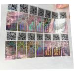 Matte Lamination Tamper Evident Security Labels , Transparent Holographic