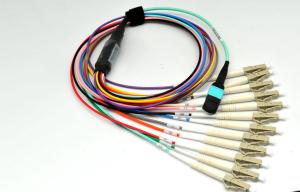 Quality MPO Female Pinless Fiber Optic Connector Assembly 12/24C MPO-LC LSZH PVC Jacket wholesale