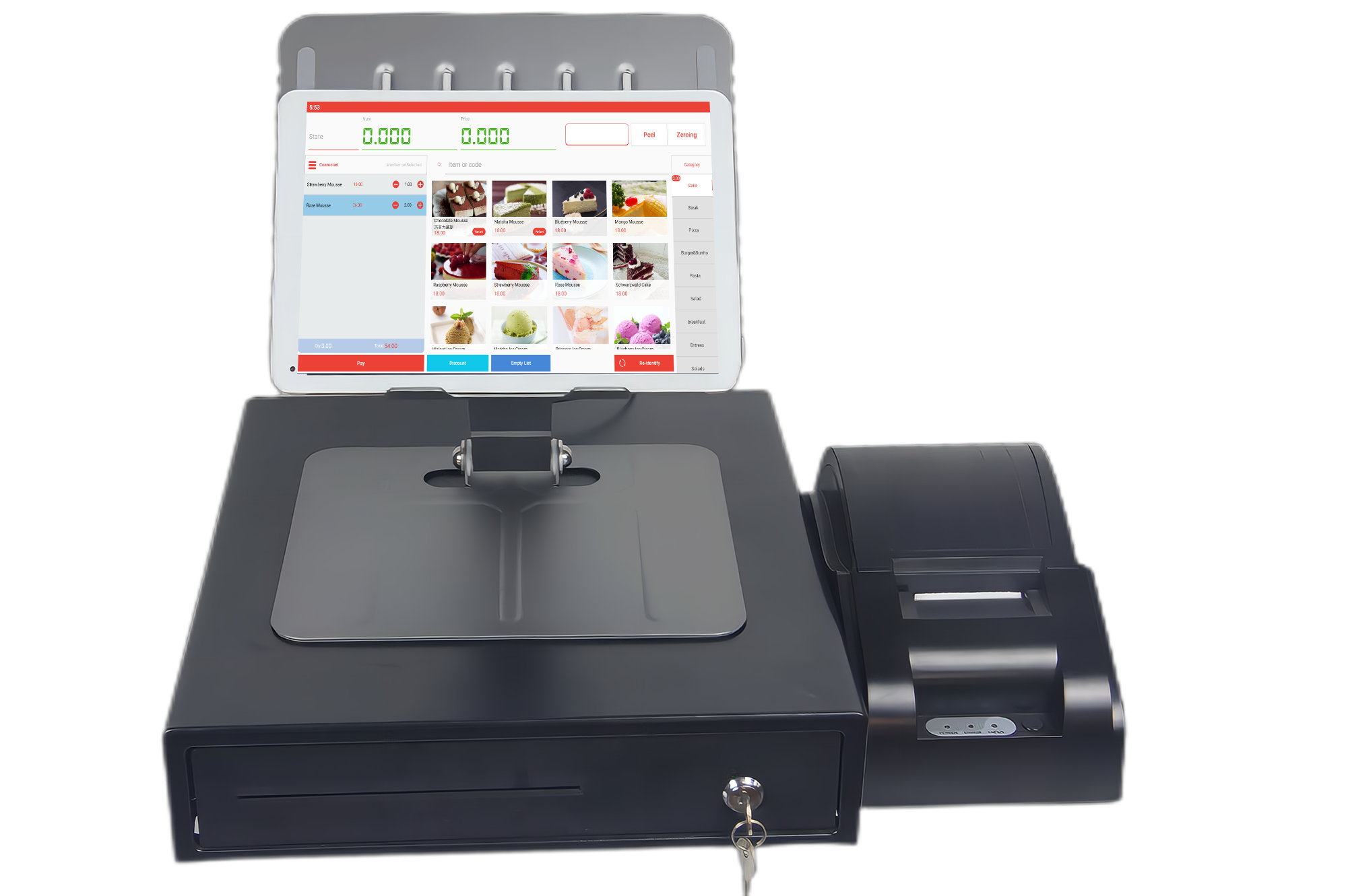 All-in-One Handheld Cash Register with Android 6.0 Operation System and NFC Reader