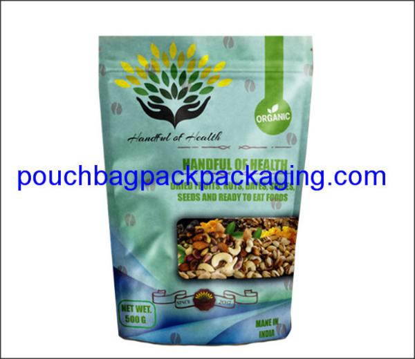 Stand up zipper foil pouch, zip lock doypack, stand up packaging bag pouch for