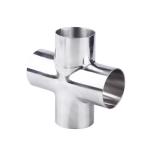 Stainless Steel 316 304 Cylindrical Head Code 4 Way Cross Pipe Fitting for