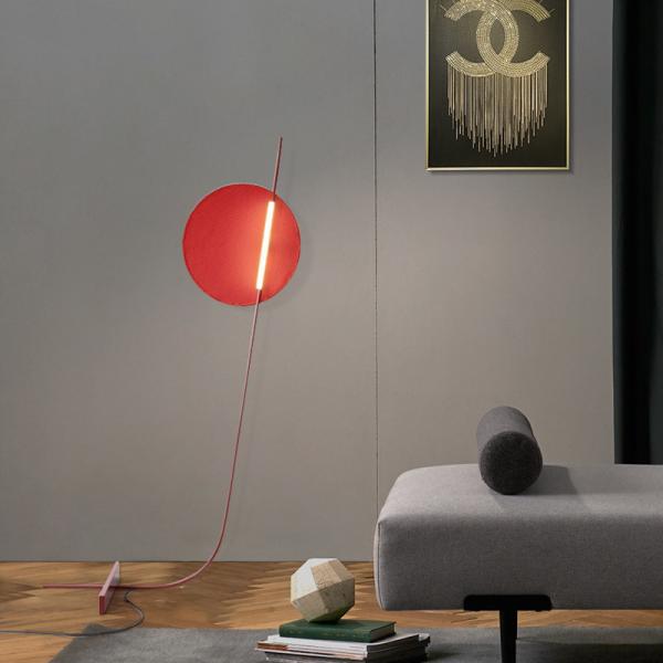 Nordic red LED Floor Lamp Living Modern Minimalist Room Home Creative Decor