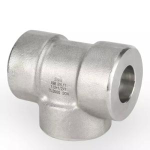 Quality ASME B16.11 2000# 3000# 6000# 9000# Stainless Steel 304 / 304L 316 / 316L High Pressure Pipe Fittings Socket Weld Tee wholesale