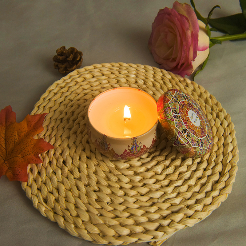 60mm Vegan Soy Candles , Handmade Long Lasting Smelling Candles Persimmon