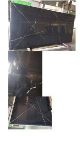 Quality 2.2g/cm2 White Veins Calacatta Quartz Stone For Bartop wholesale