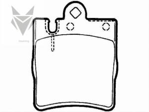 Quality Auto Brake Pads MERCEDES BENZ E-Class W210 CLK Convertible A208 002 420 52 20 wholesale