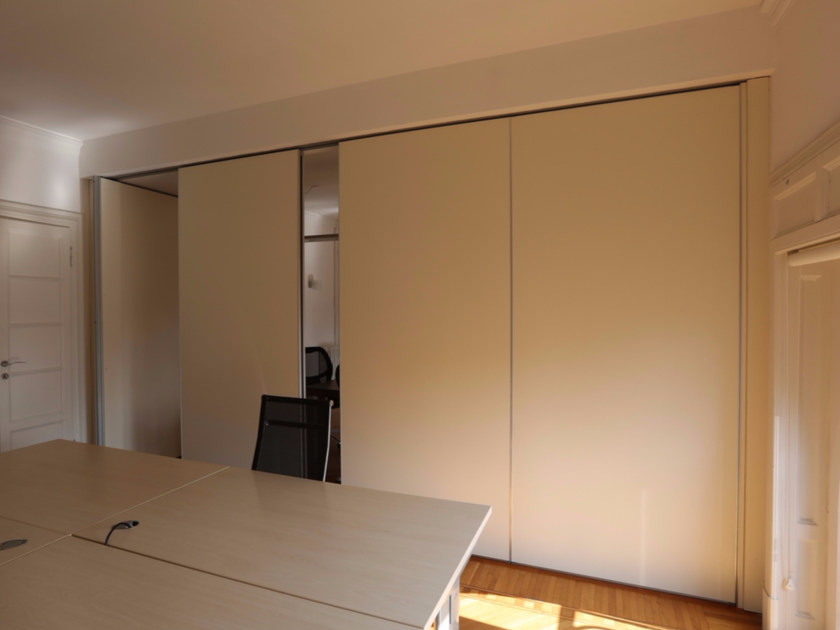 Soundproof Movable Partition Wall / No Floor Track Movable Room Dividers