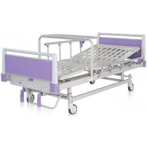 Quality Four Silent Wheels With Cross Brakes 2 Crank Manual Hospital Bed wholesale