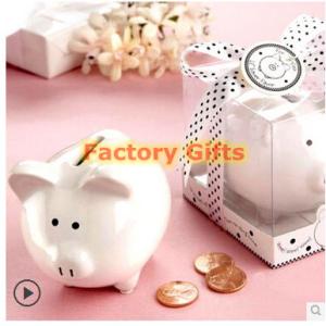 Quality Personalized Wedding Souvenir Gifts Modern Pink Ceramic Piggy Bank Sustainable wholesale