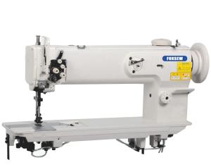 Quality Long Arm Double Needle Compound Feed Walking Foot Heavy Duty Lockstitch Sewing Machine wholesale