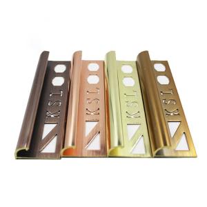 Quality Corrosion Resistant Durable Brass Transition Strip Quarter Round Edge Tile Trim wholesale