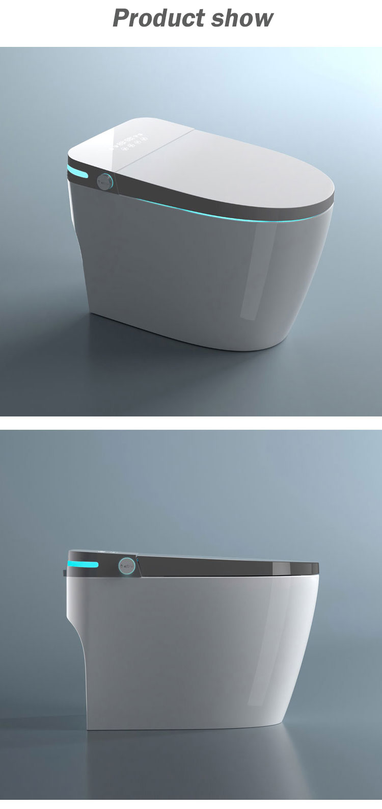 Tesia Modern Inodoro Ceramic Sensor Sanitary Ware Automatic Wc Floor Mounted Smart Toilet For Sale
