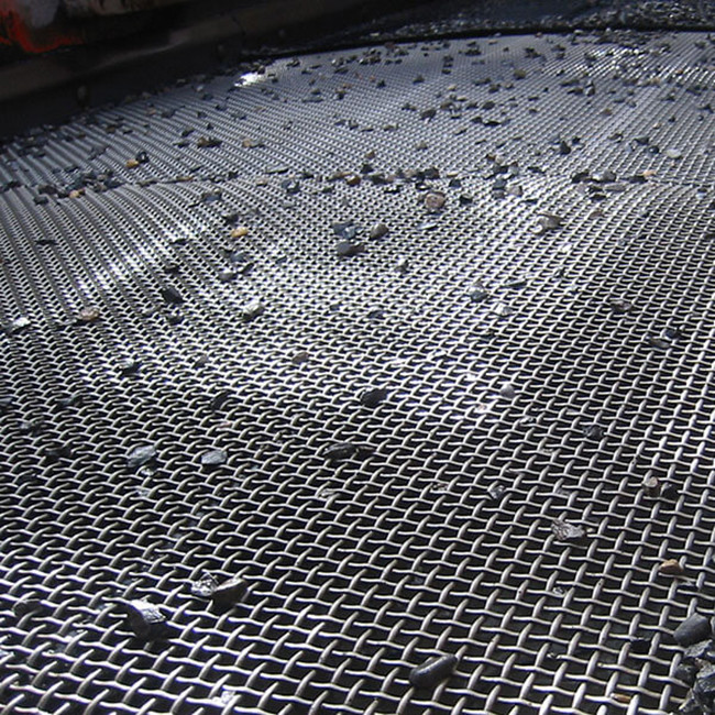 Quarry Industrial Filter Mesh / Rock Screen Mesh High Manganese 65Mn Steel Made