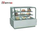 3 Layer Pastry Display Cabinet 90 ° Glass Cake Chiller