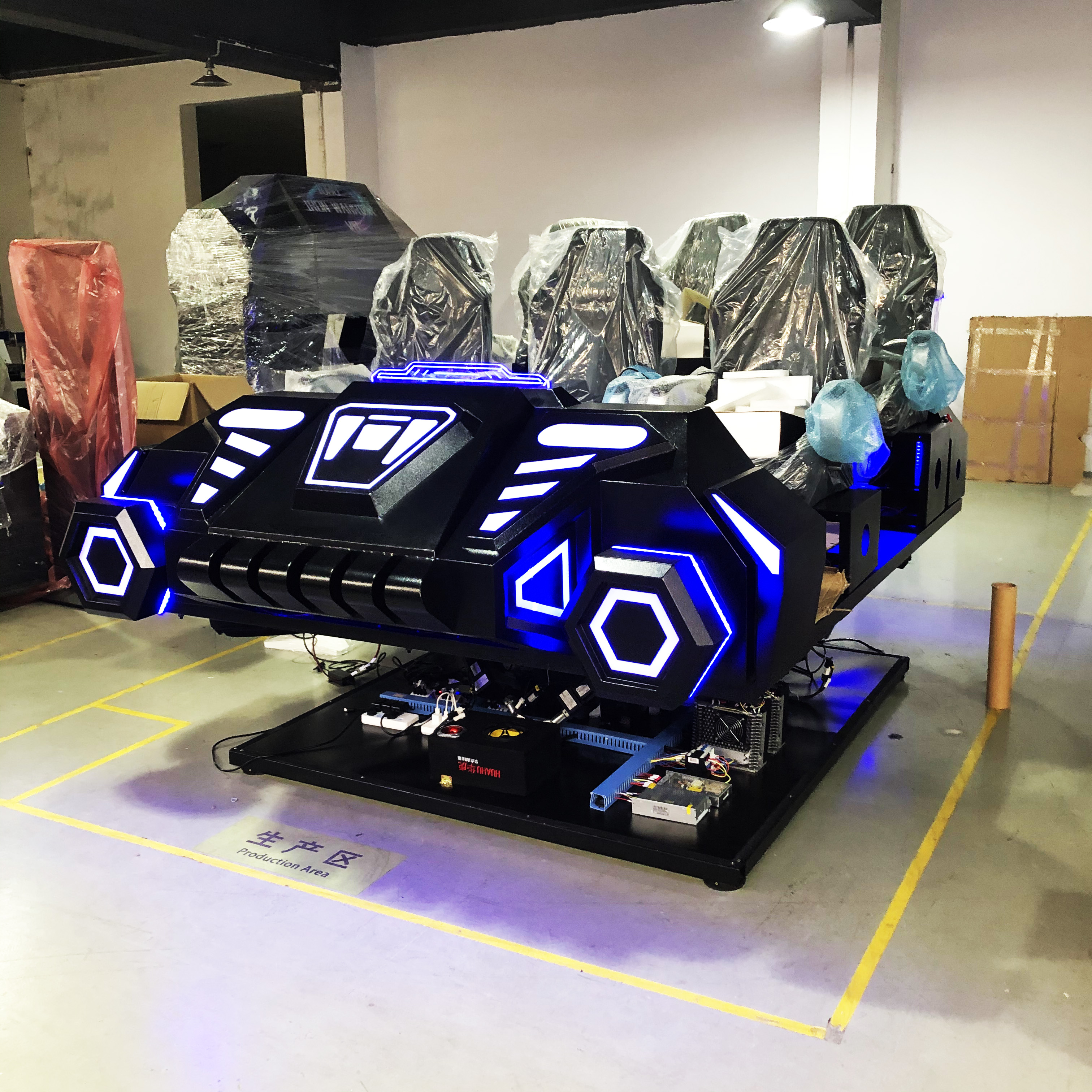 VR attraction equipment 9d virtual reality 6 seats vr cinema chair for amusement park