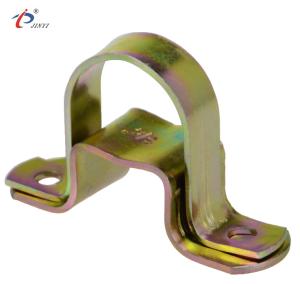 Quality Galvanized Carbon Steel 1 inch Double U Adjustable Pipe Clamps wholesale