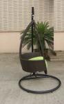 White Rattan Swing Chair