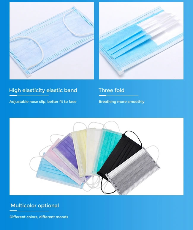 Factory Wholesale Disposable Nonwoven Face Mask