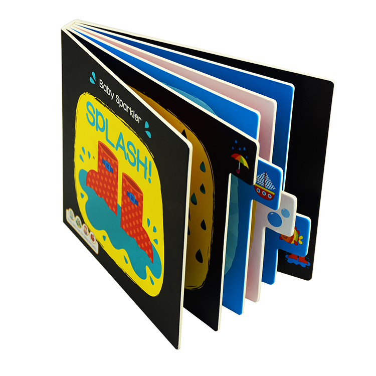Oem Cut Out Board Book 157Gsm Art Paper Hot Foil Stamping Cover Finishing