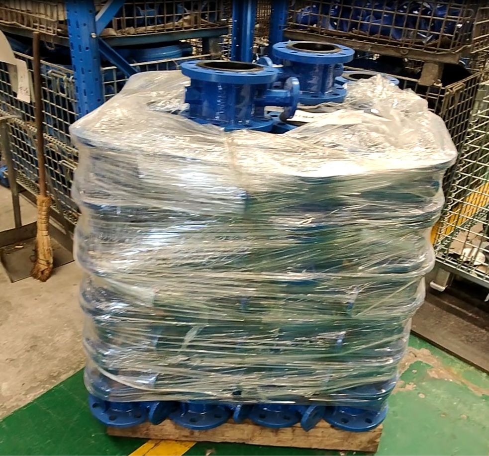 Diaphragm Structure Cast Steel Triple Offset Industrial Manual Wafer Flange Butterfly Valve