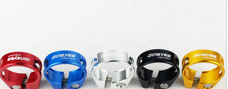 Titanium Light Bicycle Seat Post Clamp Bicycle Parts 19g 28.6/30.2/31.8mm/34.9mm Seatpost Clamping For MTB Road Bike