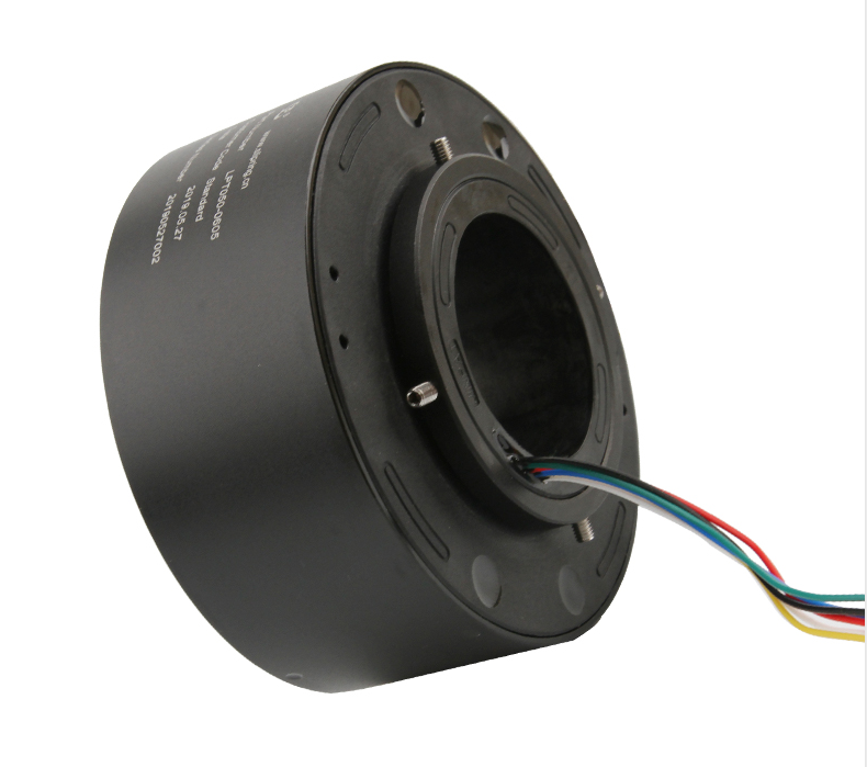 6 Circuits 5A Through Hole Slip Ring 360 Degree Continuous Rotation
