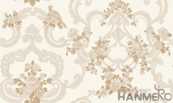 Modern European Floral PVC Wallpaper TV Background Wholesale Prices Unique