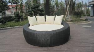 Quality Home / Office Leisure Outdoor Rattan Daybed With White Cushion wholesale