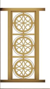 Quality Solid Brass Casting Screens , Brass Decorative Partition Wall Spot wholesale