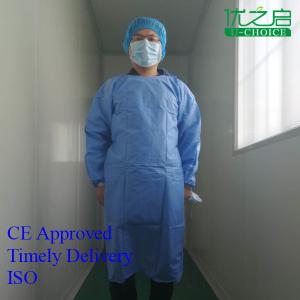 Quality Waterproof Disposable Hooded Coveralls , Non Poisonous Disposable Work Suits wholesale