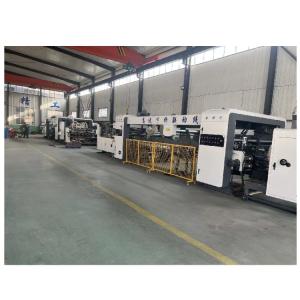 Quality 3 Color Flexo Printer Automatic Carton Folder Gluer Online Packing Machine 2500 KG Weight wholesale