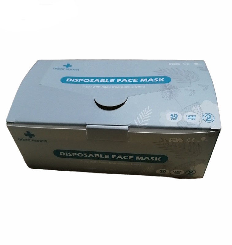 Disposable Non Woven Fabric Face Mask , Hypoallergenic Disposable Medical Mask