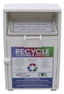 Quality 1.7m Height Community Aid Donation Bins , Outdoor Donation Box wholesale