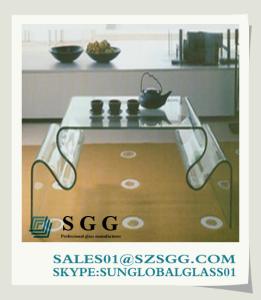 China Rectangular Grey Glass Coffee Table (round,oval,square,rectangle) on sale