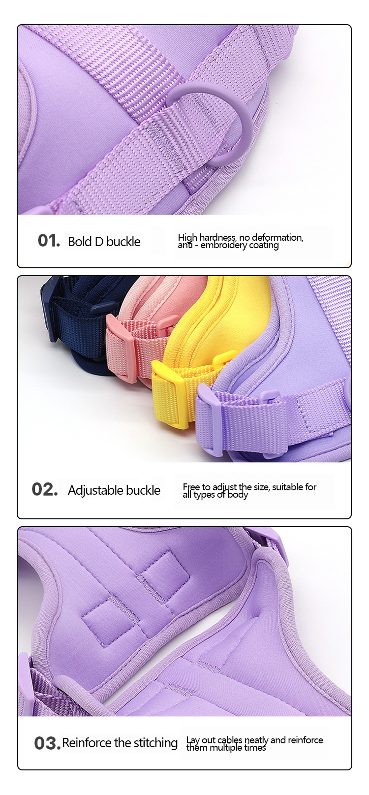 Decoration Custom Logo Waterproof Soft PVC Dog Collar and Leash Harness Set