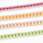 1.2cm Pink Woven Polyester Jacquard Webbing