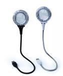 DC5V Rechargeable USB Lamp Ring Cabinet Light Gooseneck Tube 5.6cm