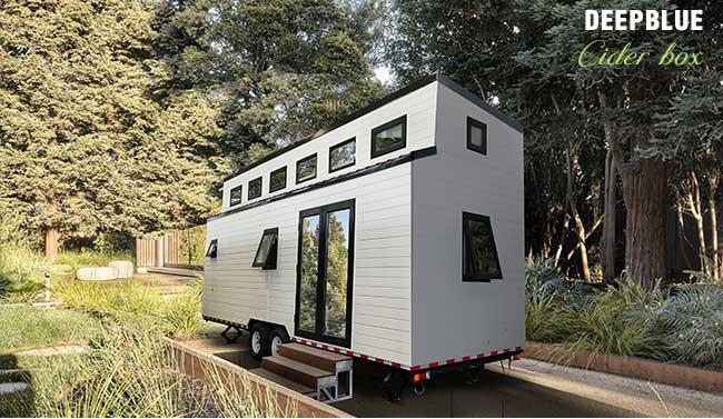 AS/NZS Light Steel Prefabricated Home Ready to Ship Tiny House On Wheels With 2 Bedroom