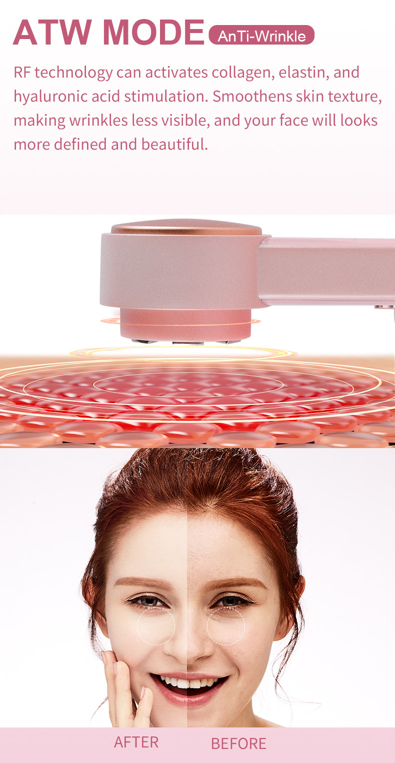 FCC Certified Rf Lift Loose Skin 1100mAh Face Beauty Device