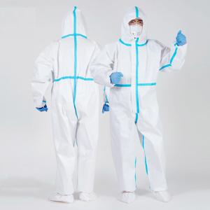 Quality Breathable Medical Protective Clothing Microporous Coverall Dust Proof wholesale