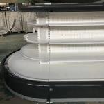Semi Vertical Supermarket Open Display Fridge Fan Cooling 2200 * 1080 * 1500mm