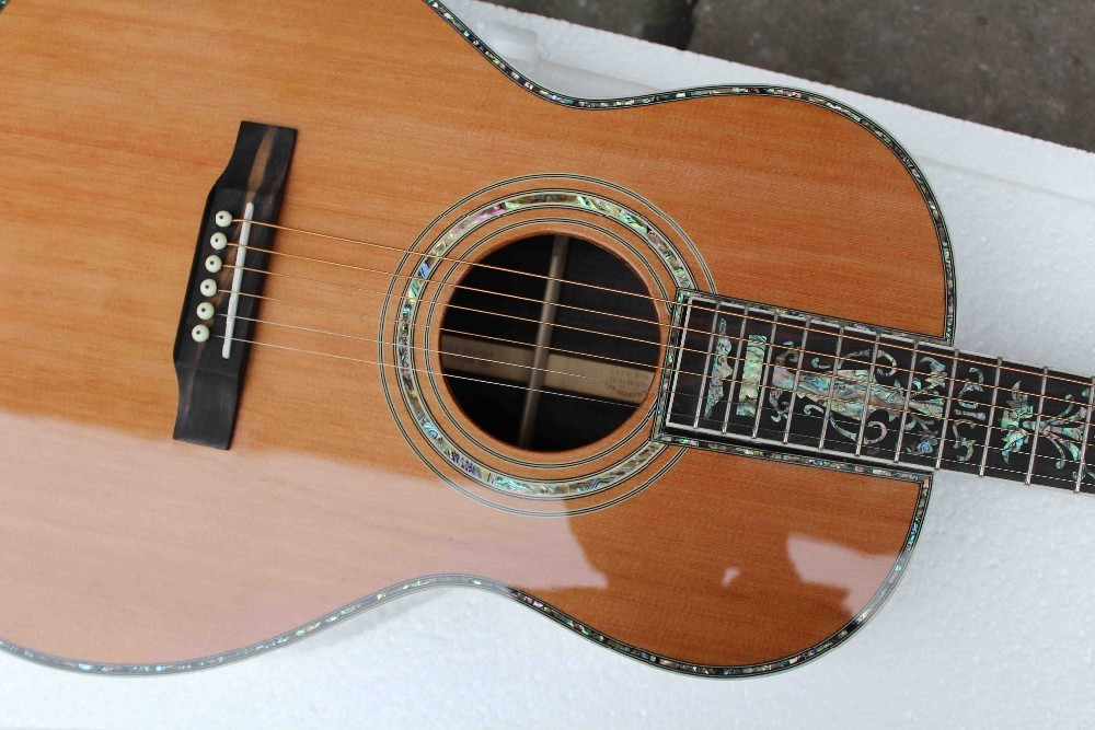 Solid Cedar Top 000 Style 39" Acoustic Guitar 00045 guitar with Fishman EQ 301