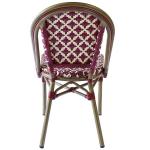 All Weather Resistance SGS Bamboo Look Restaurant Bistro Chairs