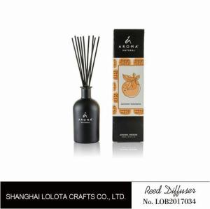 Quality Personalised Glass Home Reed Diffuser With Golden Foil Stamping Folding Box wholesale