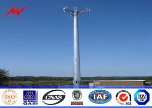 Quality Steel 100ft Mono Pole Mobile Cell Phone Tower / Tapered / Flanged Steel Poles wholesale