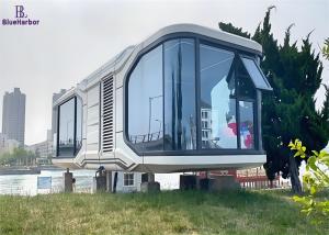 Quality Futuristic 28 And 38 Square Meter Space Capsule House With Multifunctional Areas wholesale