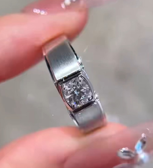 Men's Diamond Ring Lab Grown Diamond Rings 18K Customization Engagement Ring