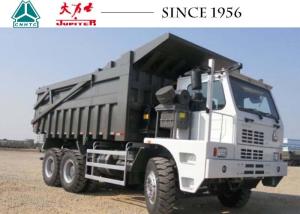 Quality 10 Wheeler Mining Tipper Trucks , Sinotruk HOWO Dump Truck 70 Tons Payload wholesale